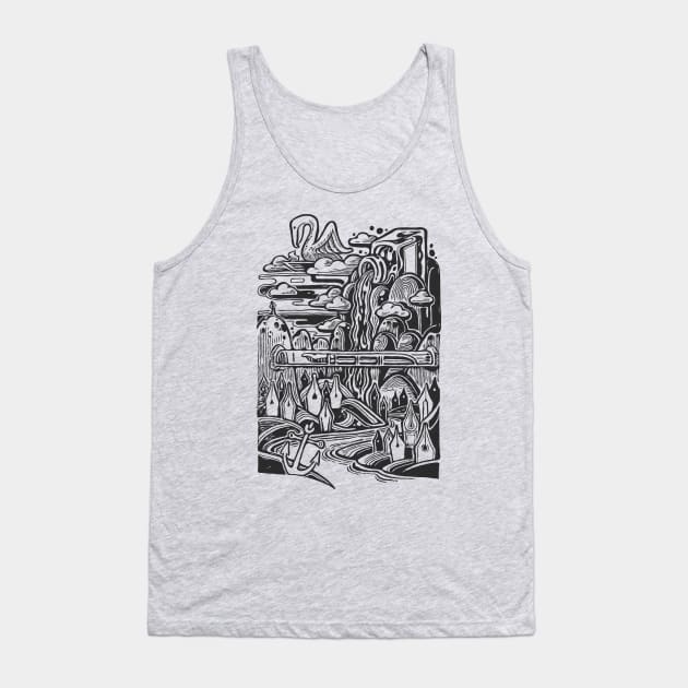 Fantasy World of Fountain Pens Nibs & Inks Tank Top by Liyin Yeo